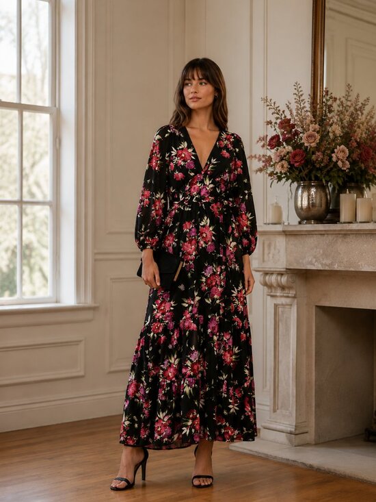 Yumi Kim Dresses & Skirts - Yumi Kim Frida in New Love Crimson Floral Maxi Dress Sz. S